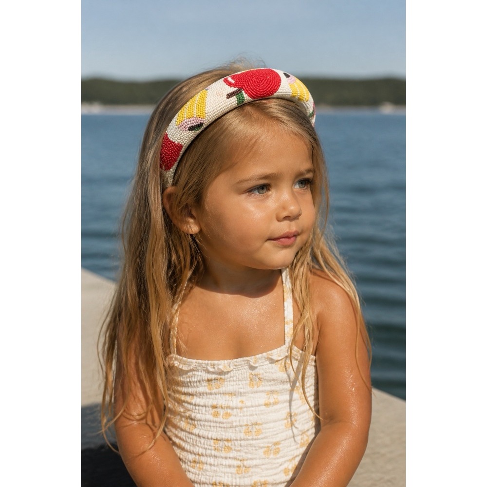 kate spade Apple Party Beaded Headband New